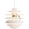 Image de LOUIS POULSEN lampe à suspension PH SNOWBALL (Blanc doux / Laiton - Aluminium)