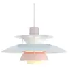 Image de LOUIS POULSEN lampe à suspension PH 5 (Pastel gris oyster bleu rose - Aluminium)