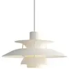 Image de LOUIS POULSEN lampe à suspension PH 5 MINI MONOCHROME (Blanc - Aluminium)