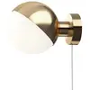 Image de LOUIS POULSEN lampe murale applique VL STUDIO (Laiton avec câble et interrupteur - verre et métal)