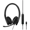 Image de EPOS ADAPT 160T ANC USB-C - ADAPT 100 Series - micro-casque - sur-oreille - filaire - Suppresseur de bruit actif - USB-C - noir - CertifiÃ© pour Microsoft Teams, OptimisÃ© pour la CU en occasion ou reconditionné