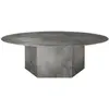 Image de GUBI table basse EPIC COFFEE TABLE Ø 110 cm (Misty Gray Steel - Acier)