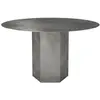 Image de GUBI table ronde EPIC DINING TABLE Ø 130 cm (Misty Gray Steel - Acier)