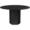 Image de GUBI table ronde EPIC DINING TABLE Ø 130 cm (Midnight Black Steel - Acier)