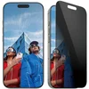 Image de Protection D'écran Pour Iphone 16 Pro Uwf Avec Filtre Confidentialité Noir Transparent Panzer Glass