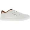 Image de Jack & Jones - Tennis Blanches à Talon Plat Avec Des Lacets Et Logo Embossé - Blanc 40