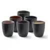 Image de Tasse et mugs bitzee tasse espresso 9 cl 6 pieces noir ass.