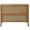 Image de Commode 2 tiroirs en chêne et cannage naturel - kapui