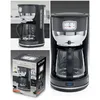 Image de Cafetière - Retro Vintage - Inox - 1.4 L - 10 Tasses - 1000W - Sans Fil Noir