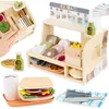 Image de Jouet dimitation - MAMABRUM - Bar à Sandwich en Bois - 15 pièces - 3 ans et plus - Intérieur