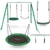 Image de Balançoire Enfant +3 Balançoire De Jardin Double Avec Support Et Corde, Ronde & Siège 200 Kg Max