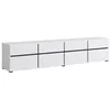 Image de Meuble TV 4 portes Petits-meubles - Lilia - 225 x 40 x 48cm - Blanc