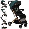 Image de MoMi ESTELLE   Poussette Bébé Ultra Compacte   Légère 77 kg   Pliage à Une Main   Guidon Valise   Vert