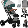 Image de MoMi ESTELLE DAKAR   Poussette Bébé Ultra Compacte   Grandes Roues   Pliage Facile   Accessoires Inclus   Vert