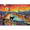 Image de Trefl Puzzle Cat In Paris - 1000 Pièces - Puzzle Chat Coloré Paris