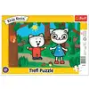 Image de Trefl Puzzle - Puzzle Cadre Kittykit Dans La Forêt - 15 Pièces
