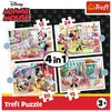 Image de Trefl Coffret Puzzle Disney Minnie Avec Amis - 4in1 Puzzle Enfant