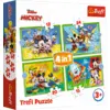 Image de Trefl Coffret Puzzle Enfants - Disney Mickey Mouse Funhouse 4en1