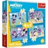 Image de Puzzle Mickey Trefl 4-en-1 Avec 35, 48 Pièces