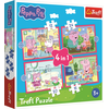 Image de Trefl Jouet Puzzle Peppa Pig - Coffret Puzzle 4-en-1 Aventure