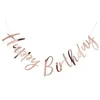 Image de Guirlande - SKYLANTERN - Happy Birthday - Rose Gold - Décoration Chic - Facile à Installer