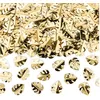 Image de Confettis de table feuilles tropicales dorées métallisées 15 g - Or