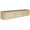 Image de Selsey framme   meuble tv suspendu à trois abattants   aspect chêne   150 cm Framme