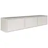 Image de Selsey framme   meuble tv suspendu à trois abattants   blanc   150 cm Framme