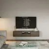 Image de Meuble TV avec 3 abattants et une étagère   FRAMME   aspect noyer   150 cm