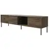 Image de Selsey modity   meuble tv 3 portes avec led   couleur noyer   175 cm Modity