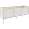 Image de Selsey - Meuble Tv Tovi - 140 cm - Blanc / Couleur Chêne Linberg