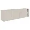Image de Selsey arkadia - meuble tv à 3 portes - 175 cm - gris cachemire Arkadia