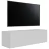 Image de Selsey veldio   meuble tv mural avec façades rainurées   100 cm   blanc Veldio