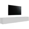Image de Selsey veldio   meuble tv mural avec façades rainurées   200 cm   blanc Veldio