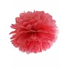 Image de Pompon à suspendre en papier rouge 25 cm - Rouge