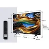 Image de LED 108 cm - UHD 4K - 50 Hz - DLG 120Hz - Wide Color Gamut - Dolby Vision & Atmos - Google TV - Son 2.0 - Aluminium noi