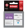 Image de Activejet Encre Ab-123cn (remplacement Brother Lc123c/121c; Supreme; 10 Ml; Bleu)