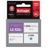 Image de Activejet Encre Ab-525cn (remplacement Brother Lc525c ; Suprême ; 15 Ml ; Bleu)