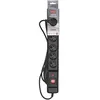 Image de Multiprise ActiveJet Combo 6GN 5 M Noir avec cordon - ACTIVEJET - Multiprise - Plastique - Type F