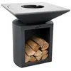 Image de Brasero G2 Graphite plaque acier carbone - Artiss