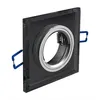 Image de Spot De Plafond Brillante - Encastrable - Verre - Noir - 9 X 9 Cm
