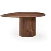 Image de Miuf Table basse M, noyer, 52x92 cm Miuf