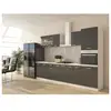 Image de Ultra cuisine complete avec colonne four et plan de travail inclus - l 300 cm - 9 éléments - gris mat ULTRADKP300GRIS