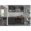 Image de Lassen Cuisine Complete L 180 Cm Avec Meuble Four Et Plans De Travail - 6 Éléments - Gris Matera