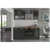 Image de Lassen cuisine complete l 180 cm avec meuble four et plans de travail - gris matera LASS180GRIS