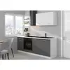 Image de Cuisine Complète Prego - L 210 Cm - Décor Gris Graphite - Plan De Travail 210 Cm Inclus