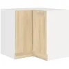 Image de SARA Meuble bas dangle - Décor chêne sonoma - L83xL83xP48xH82cm - Plan de travail non inclus