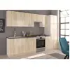 Image de Sara Cuisine Complete Modulable - 8 Éléments - Décor Chene Sonoma - L 300 Cm - Plan De Travail Non Inclus
