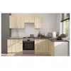 Image de Sara cuisine complete modulable - angle réversible - 7 éléments - décor chene sonoma - l270 x l148 cm - plan de travail non inclus SARANAR