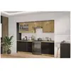 Image de Modena - cuisine complete - 260 x 52 x 82 cm - chene artisan noir mat - plan de travail non inclus MODENA260